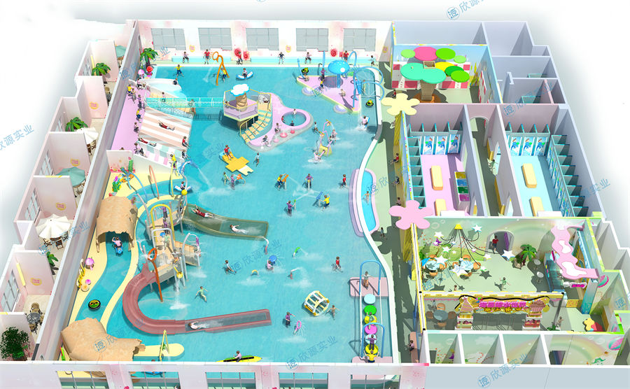 1077平方室内水上乐园规划方案