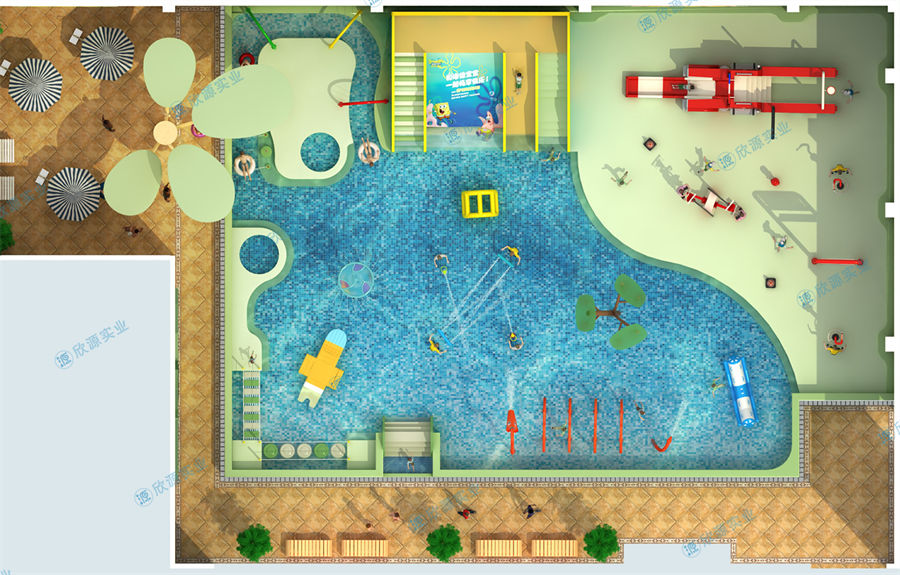 488平方室内水上乐园规划方案