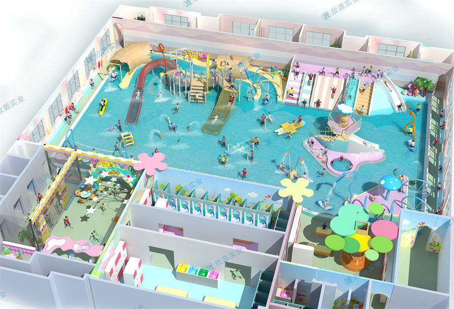 1077平方室内水上乐园规划方案