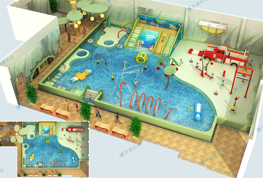 488平方室内水上乐园规划方案