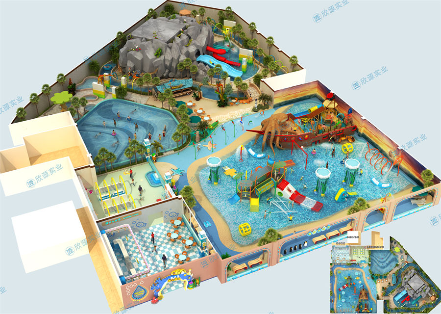 2750平方室内水上乐园规划方案