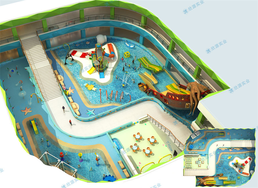 1200平方室内水上乐园规划方案