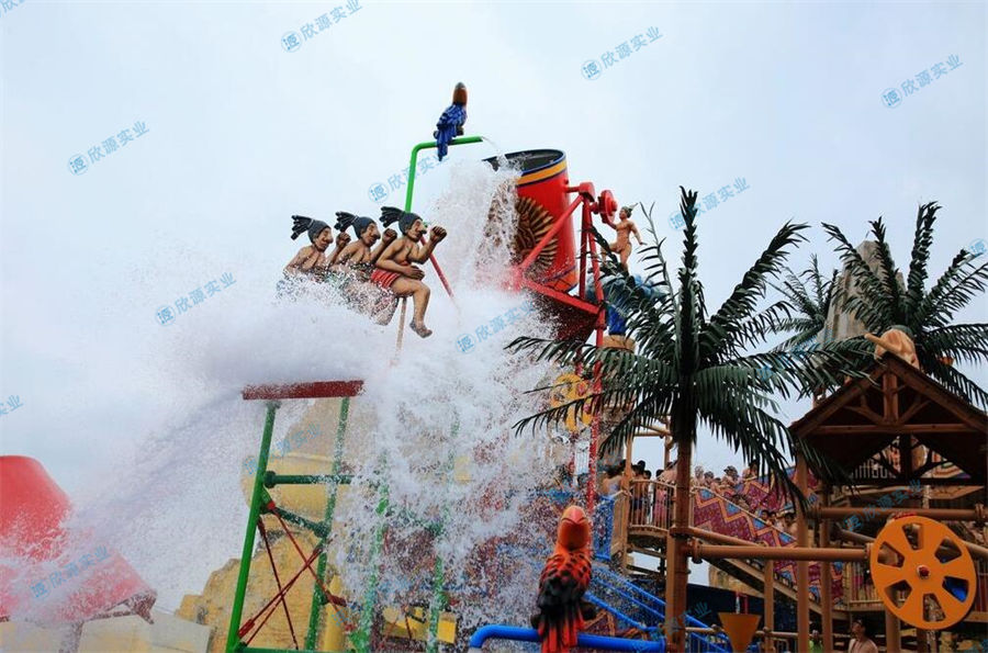 玛雅风情主题水寨水屋