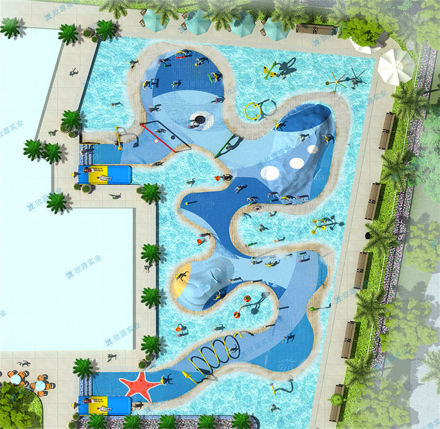 680平方室外水上乐园规划方案