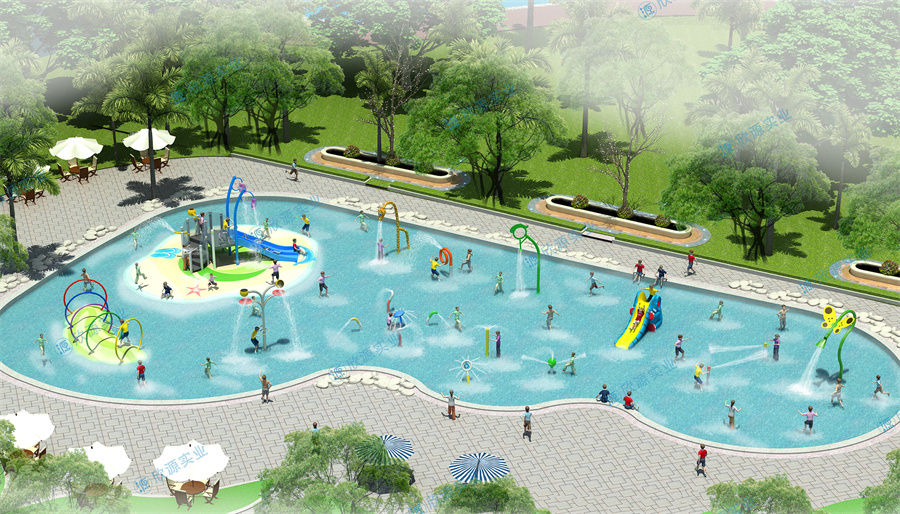 671平方室外水上乐园规划方案