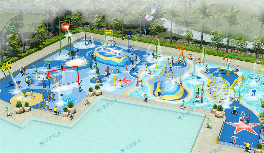 680平方室外水上乐园规划方案