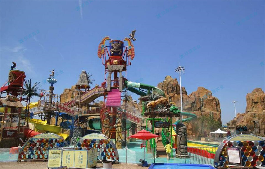 玛雅风情主题水寨水屋