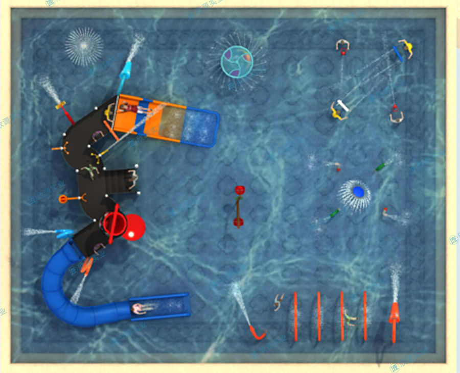 315平方温泉水上乐园规划方案