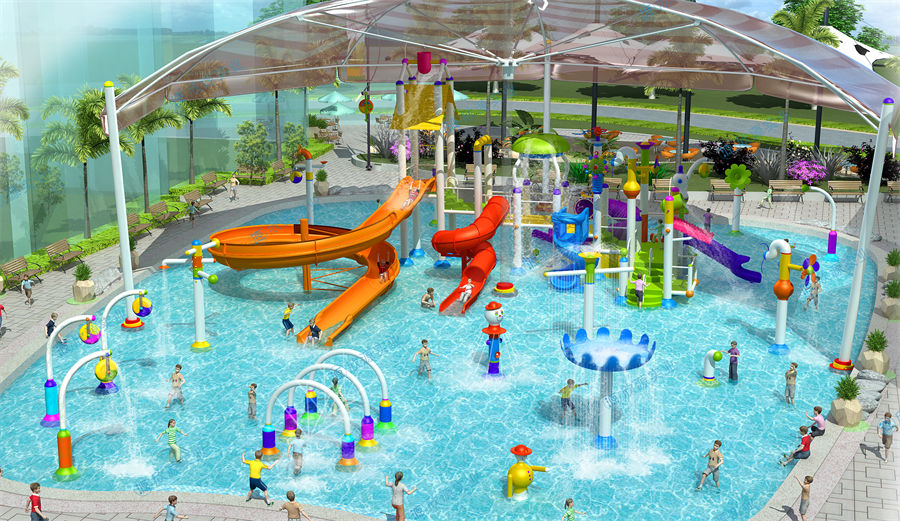 908平方室外水上乐园规划方案