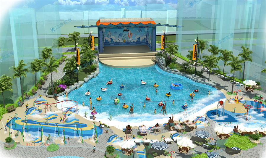 908平方室外水上乐园规划方案