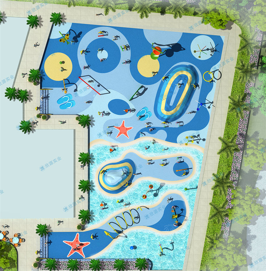 680平方室外水上乐园规划方案