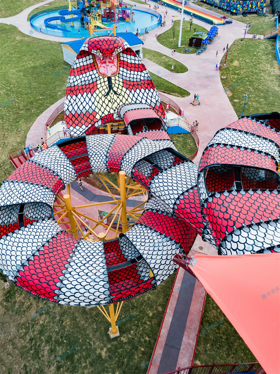 眼镜蛇滑道水上乐园大型滑梯