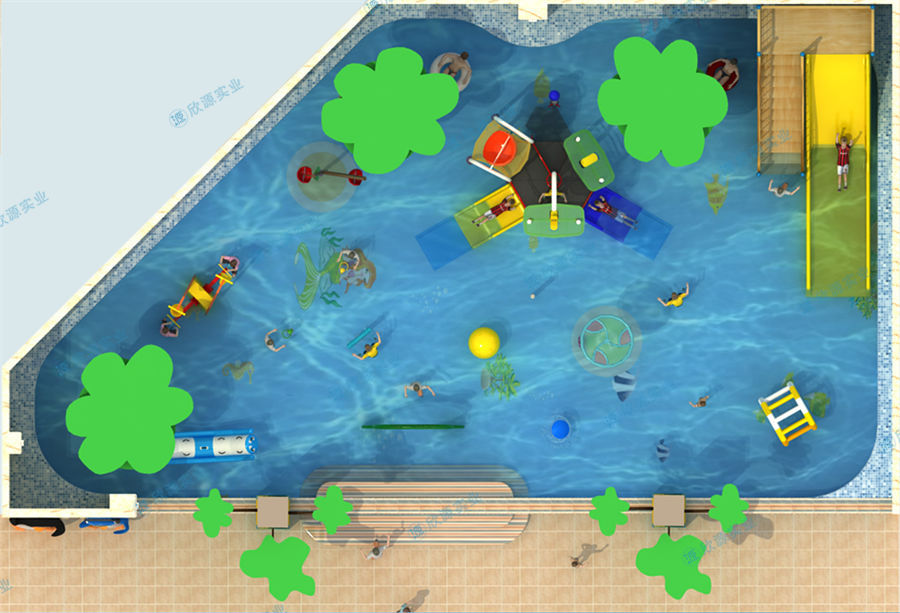 280平方温泉水上乐园规划方案