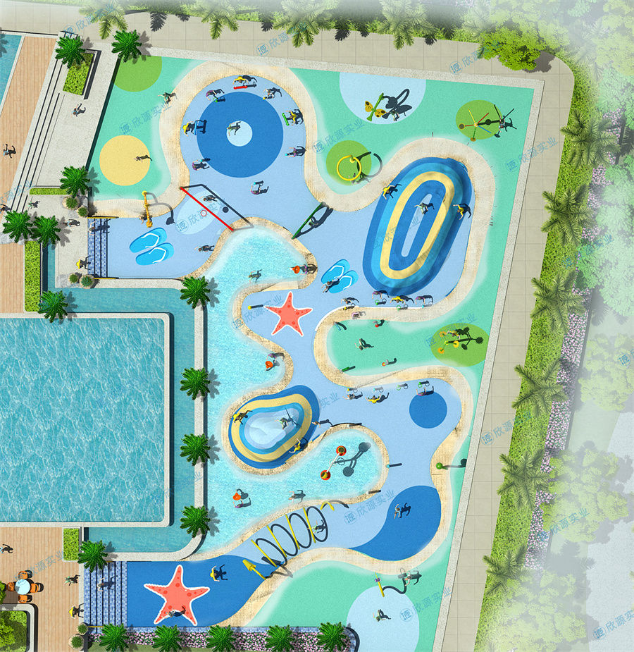 680平方室外水上乐园规划方案