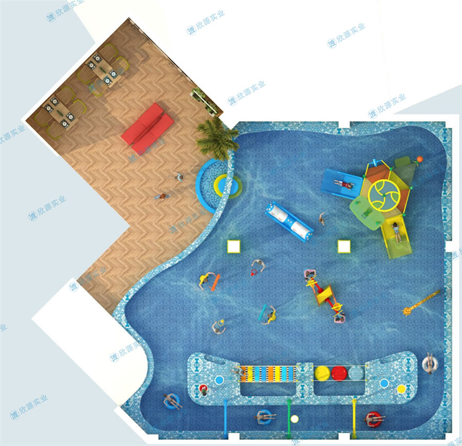604平方温泉水上乐园规划方案