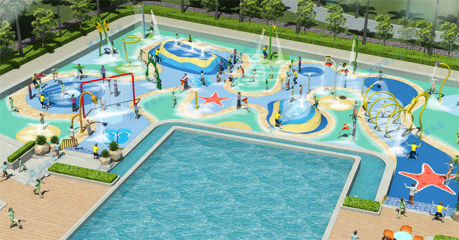 680平方室外水上乐园规划方案